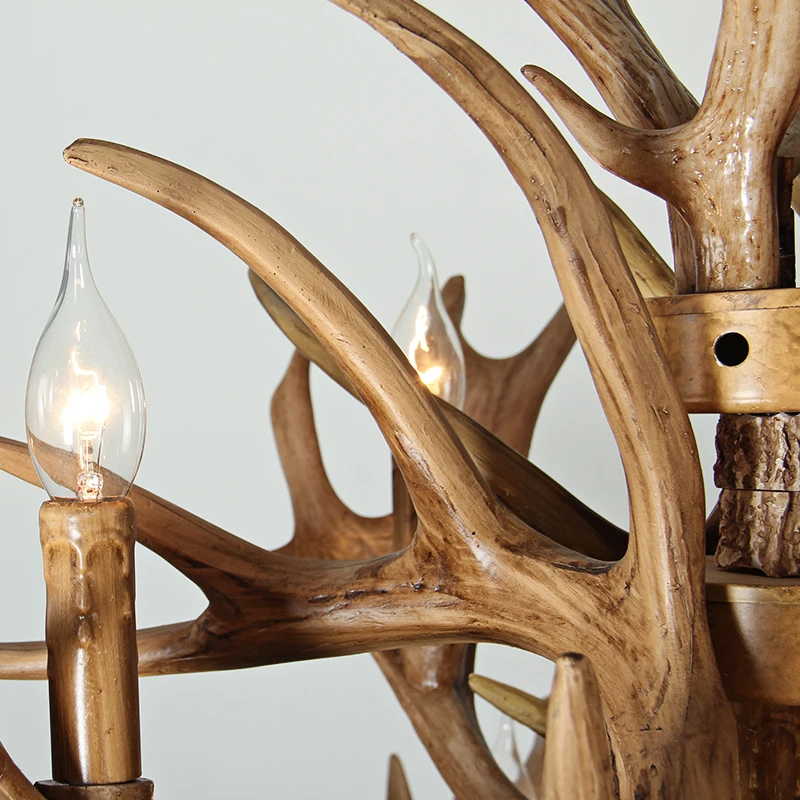 SETTEMBRE современные и американские 6-Lights Antler люстры освещение столовая гостиная бар