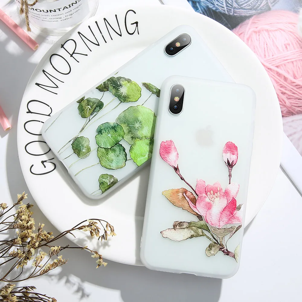 KISSCASE тиснением чехол для телефона huawei Коврики 20 10 lite pro мягкий цветок Nova 3 3i 2 Y5