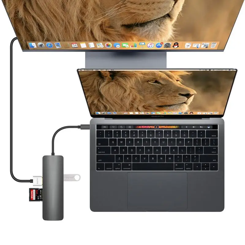 Тип C концентратор 9в1 Usb-C 3 1 до 4K Hdmi Pd Vga Usb3.0 Sd Tf Rj45 5 мм аудио разъем |