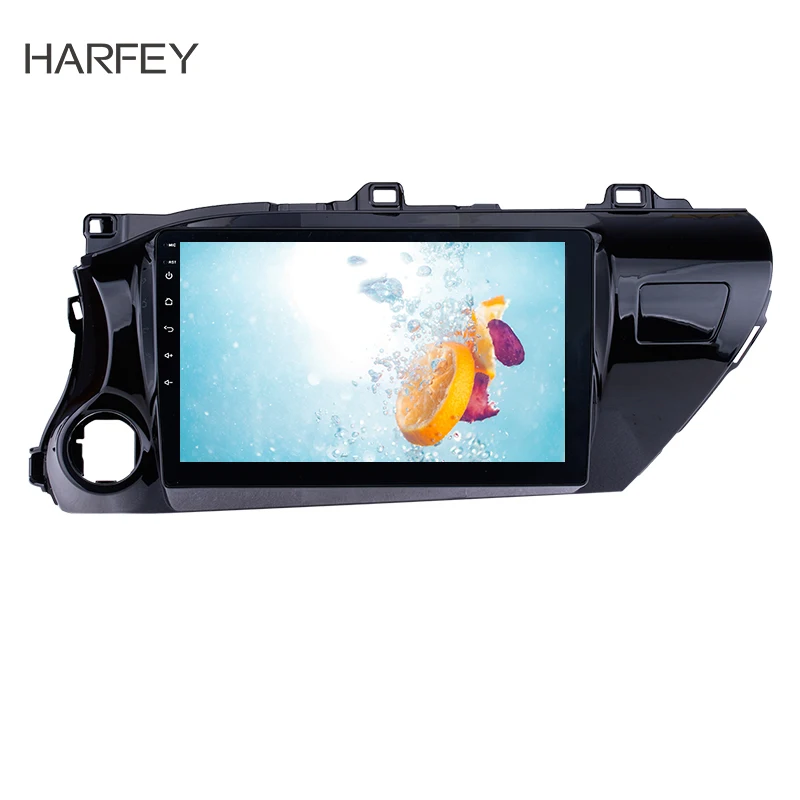 Harfey 10 1 дюймов Android 8 HD тачскрин радио для TOYOTA HILUX Левая рука водителя 2016 2018 с Bluetooth GPS