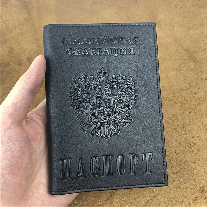 Обложка для паспорта мужчин универсальная дорожная российского и американского