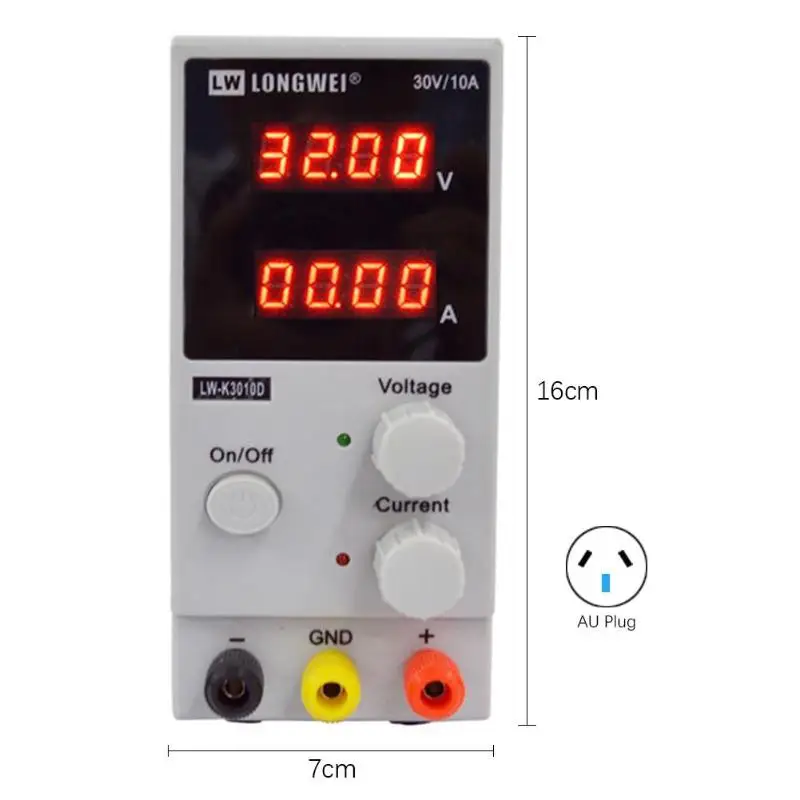 

Mini Adjustable Digital DC power supply 30V 10A Laboratory 3/4-bit Switching Power supply 110v-220v K3010D laptop phone repair