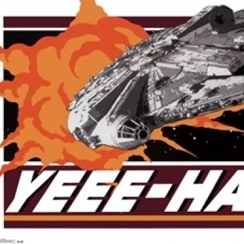 Звездные войны Yeee Haw ламинированный плакат печать (36x24)|Таблички и знаки| |