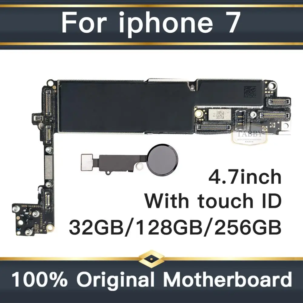 Оригинальная разблокированная материнская плата для iphone 7 с сенсорной