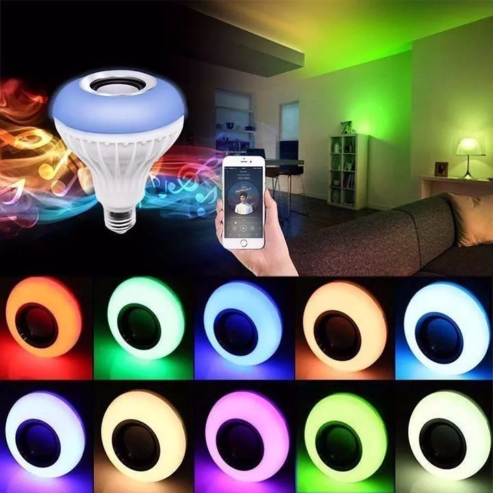 E27 Bluetooth Музыка лампа Smart RGB RGBW Беспроводной Динамик лампы 220 V 12 W Светодиодный свет