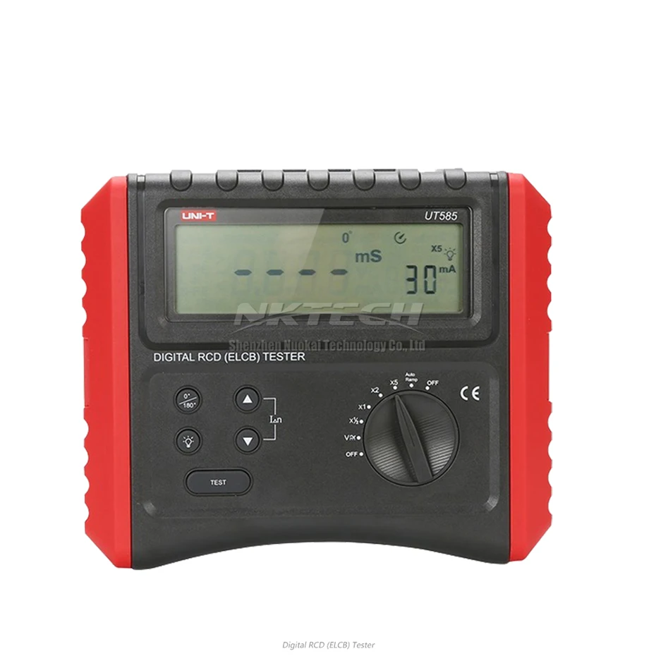 Цифровой RCD тестер UNI-T UT585 UT586 тестеры переключателей защиты от утечки частота