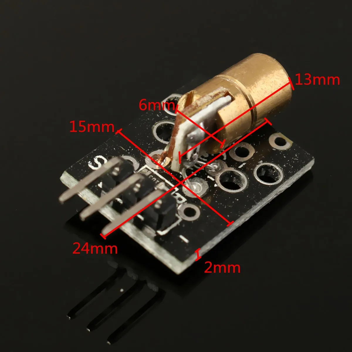 5 штук упак. плата модуля датчика для Arduino AVR PIC KY 008 лазерный передатчик Черный 650нм