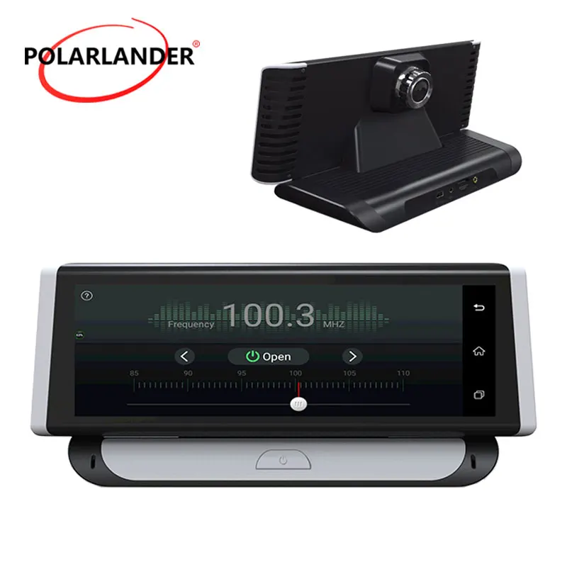 Android 5 1 ADAS GPS навигация двойной объектив 8 дюймов 1280*400 видео рекордер 1080P DVR