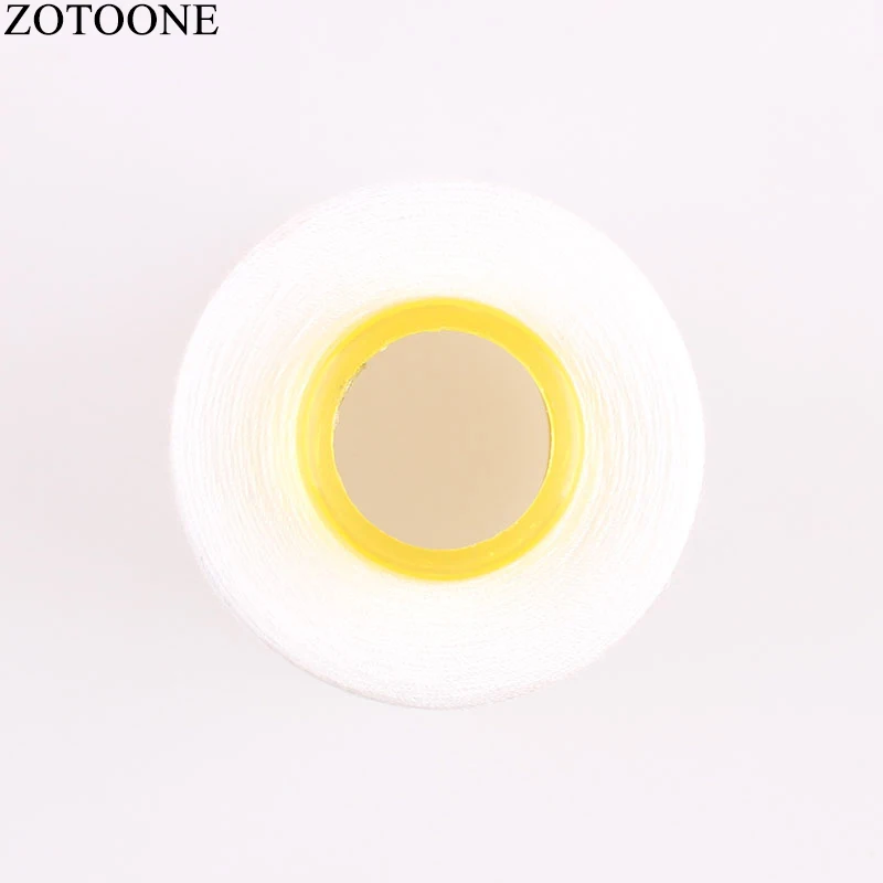 Швейная нить ZOTOONE 3000Y 40S/2 шпули Полиэстеровые нитки белого цвета для кожи швейная