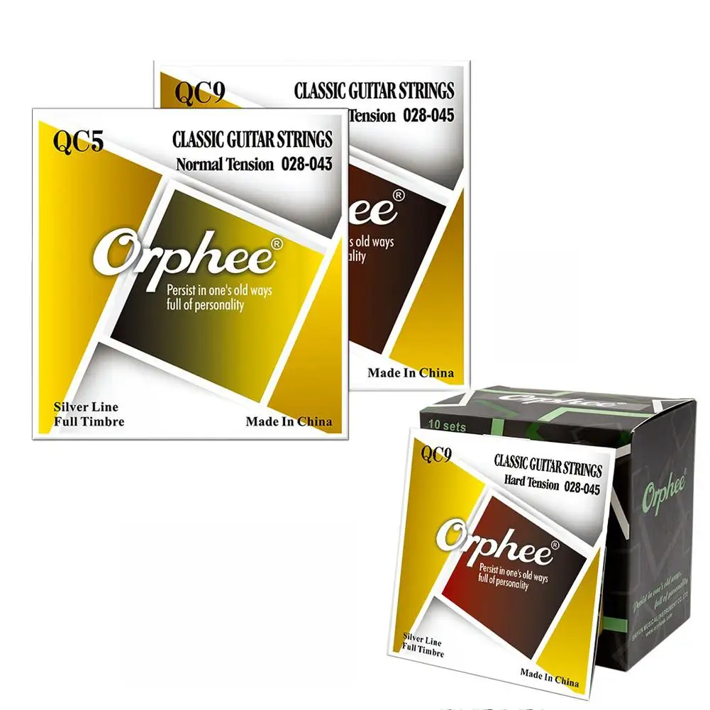 Orphee 6 шт./компл./комплект струн для классической гитары прозрачный нейлоновый