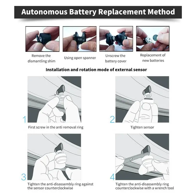 TPMS Built-in External Sensors Solar Charging Automatic Poweron Adjustable Temperature Pressure Unit With 4 2019 | Автомобили и