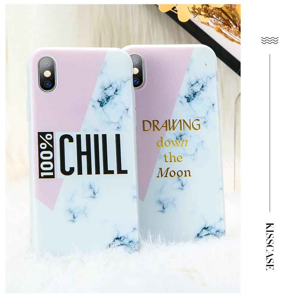 KISSCASE Fashion Color Stitching Marble Phone Cases For iPhone 5S 5 Se 6 S Plus Case XS Max XR X 8 7 |