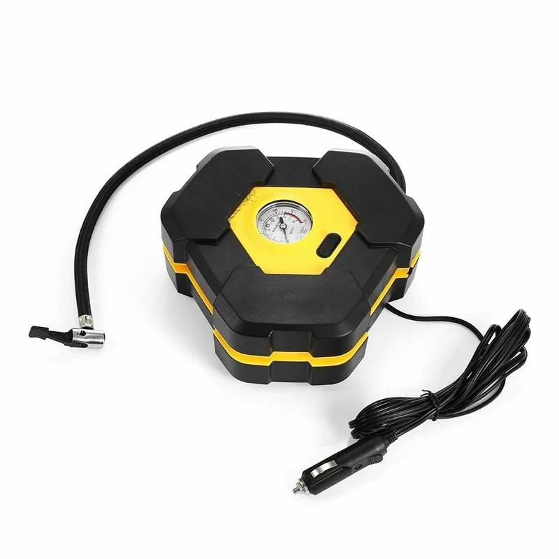 

Portable 12V Tire Inflator Pump Car Auto Electric Air Compressor With 3m Long Extended Power Cord With Cigarette Lighter Plug