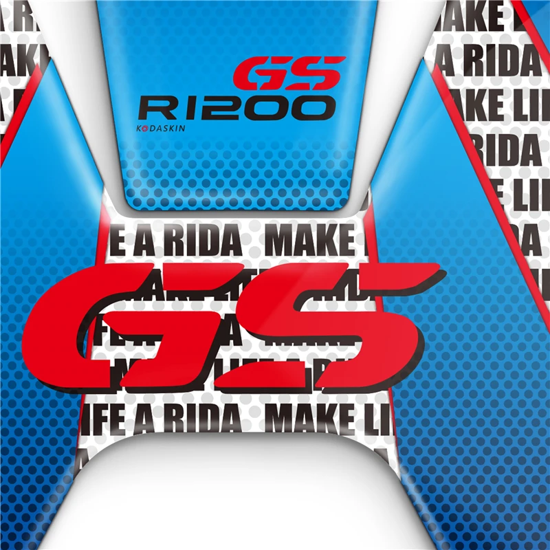 

KODASKIN 3D Printing Gas Cap Tank Pad Sticker Decal for BMW R1200GS 2014-2016