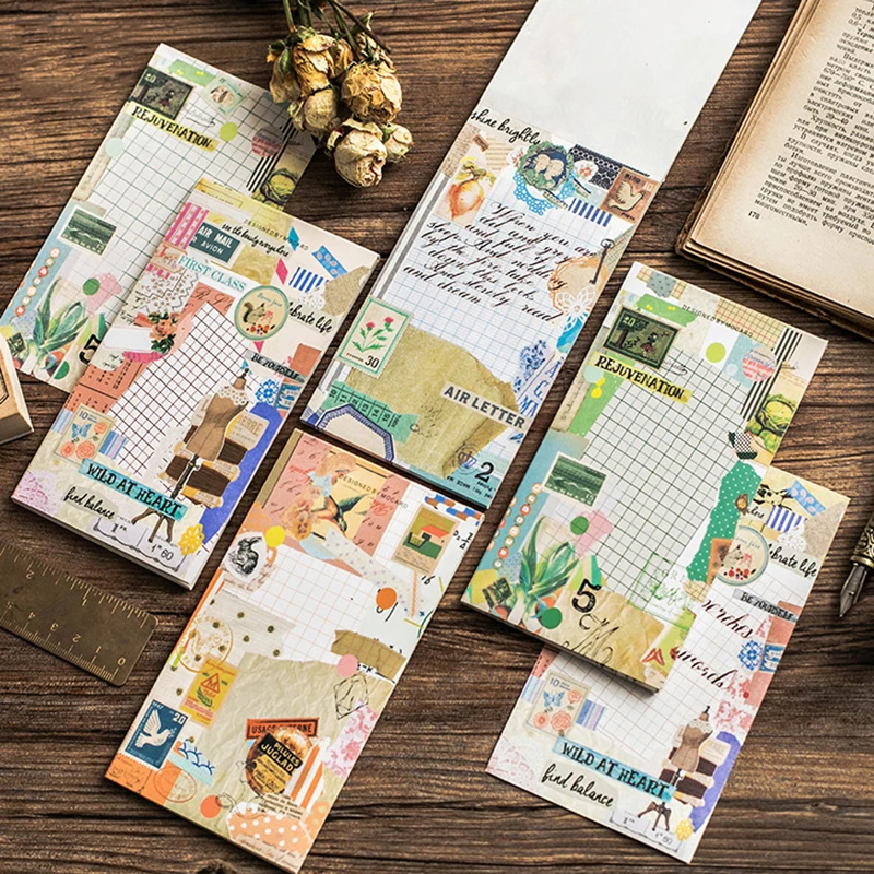30 sheets Beautiful Notepad Paper Page Sticky Notes Memo Pad Lovely Sticker Dairy Photo Album Label Message Bookmarks | Канцтовары для
