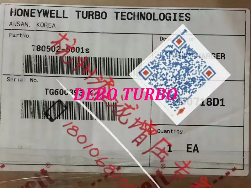 НОВЫЙ ПОДЛИННЫЙ GARRETT GT17 780502 -1 28231-2F100 Турбокомпрессор для HYUNDAI Santa Fe KIA Carnival Sedona Sorento