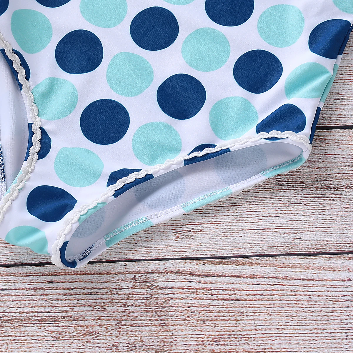 Цельный купальник в горошек для маленьких девочек летний детский бикини