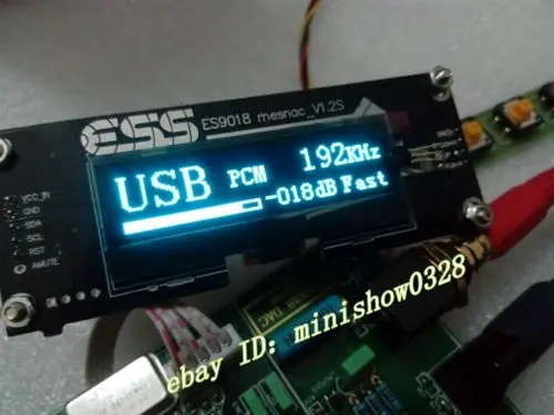 

OLED display module with remote control Upgrade to our ES9038PRO DAC