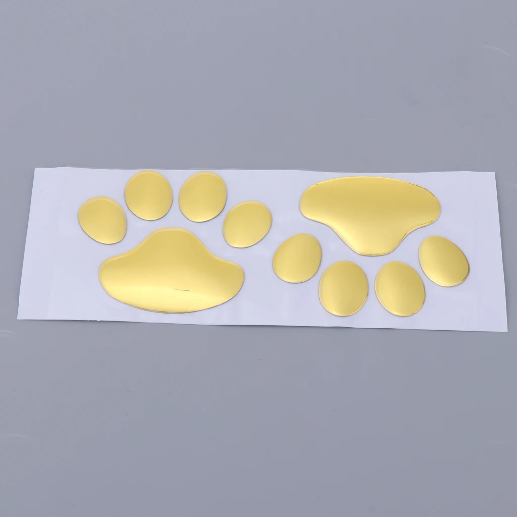 1 Pair 3D Animal Foot Print Car Window Bumper Body Decal Sticker Emblem | Автомобили и мотоциклы