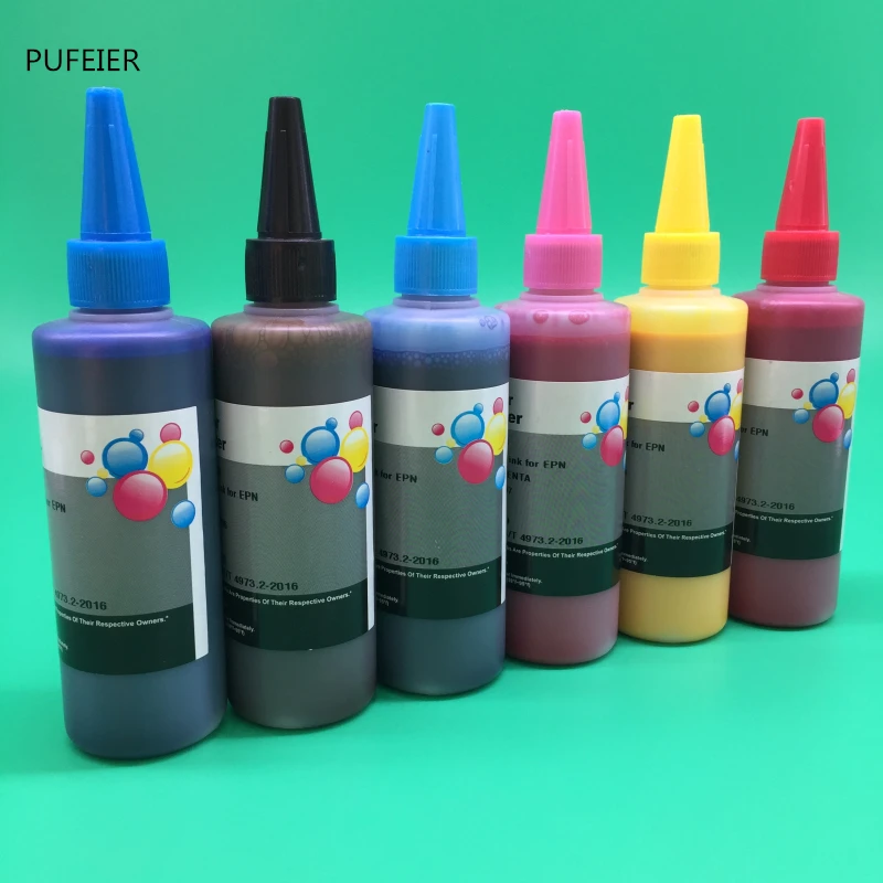 6 бутылок T0811 T0816 пигментные чернила для Epson Stylus photo 1410 R390 RX590 R270 RX690 RX610 RX615 R290 R295