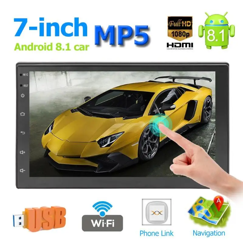 9217 7 дюймовый сенсорный Android 8 1 автомобильный стерео MP5 плеер GPS Navi WiFi BT FM радио