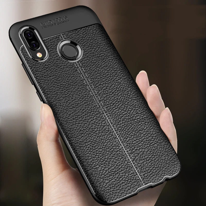 Чехлы для телефонов Asus Zenfone Max Pro M2 ZB631KL Текстурированный чехол из мягкой кожи с
