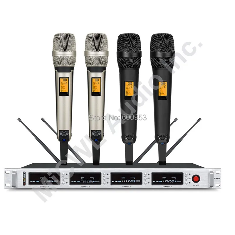 

MiCWL 2 Champagne Gold 2 Black Limited Edition Wireless Handheld Microphone System 4 Beige Headset SKM9000 4x100 Channel