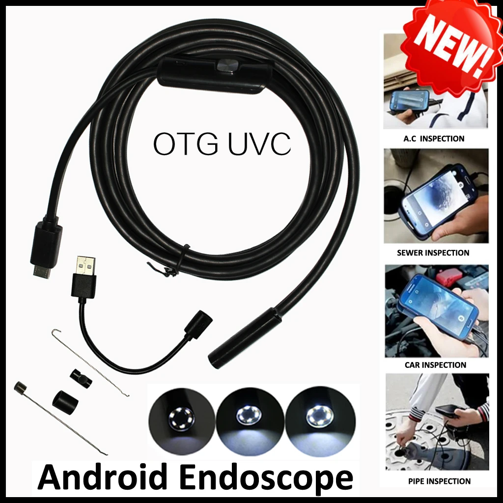 Камера-эндоскоп USB 5 мм м Android OTG | Безопасность и защита