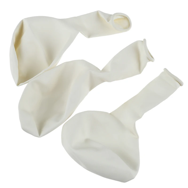 Plain White 12 Inches Helium Quality Latex Balloons - Pack of 100 | Канцтовары для офиса и дома