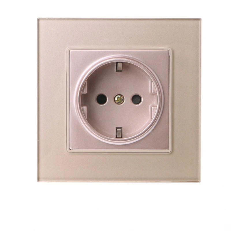 16A EU Standard 86 Type Wall Power Socket Glass Charger Adapter Panel 110V-250V L15 | Обустройство дома