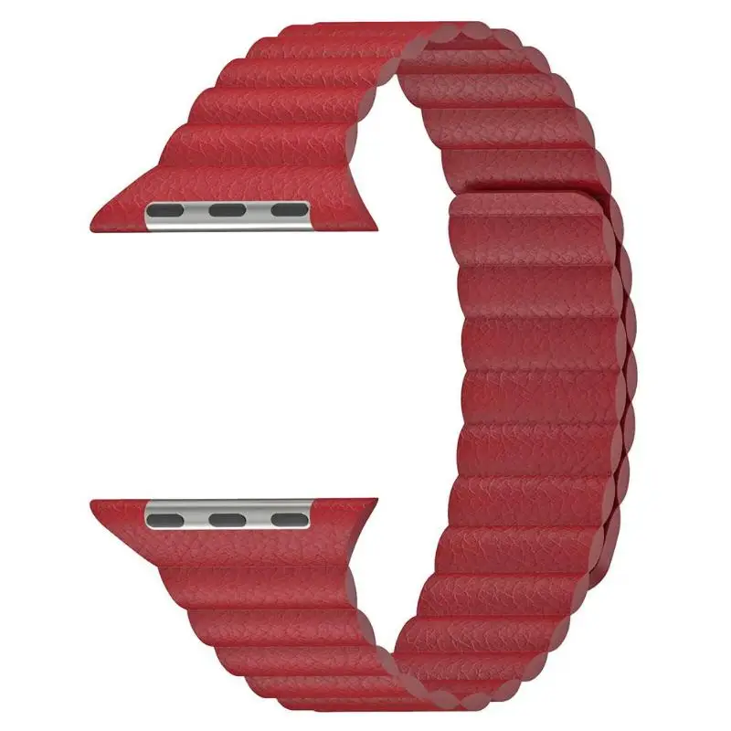 Магнитный кожаный ремешок для часов браслет iWatch 1 2 3 38 мм умный умные аксессуары |