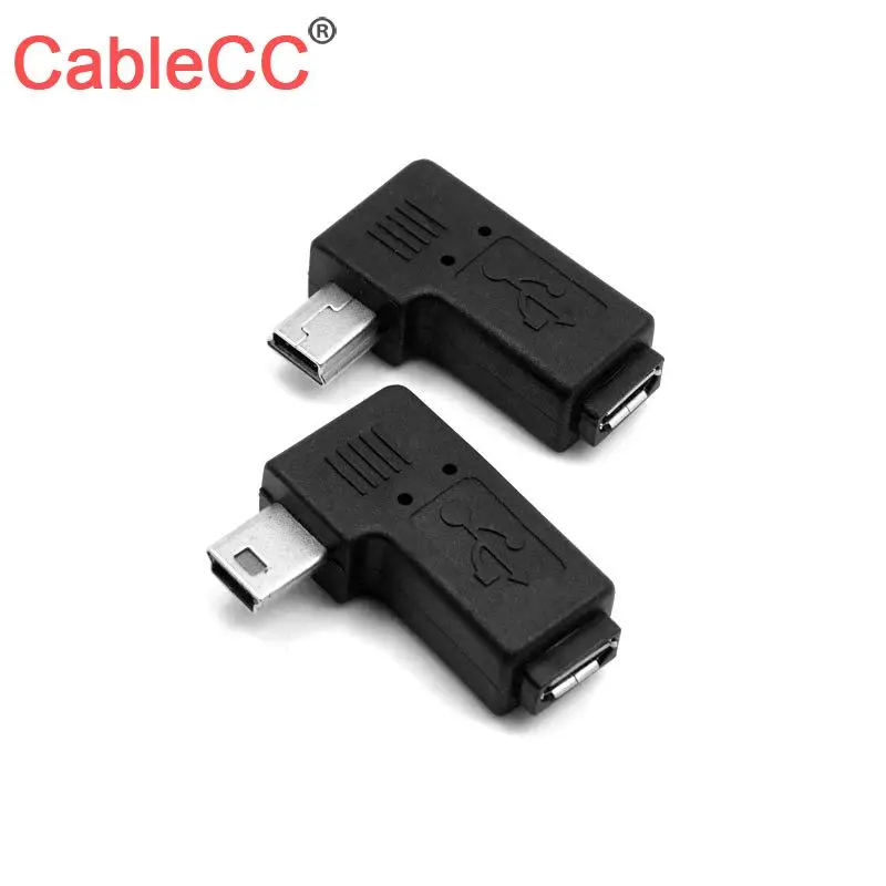 Кабель Chenyang с углом 90 градусов левый и правый угол мини-USB 5-контактный штекер Micro
