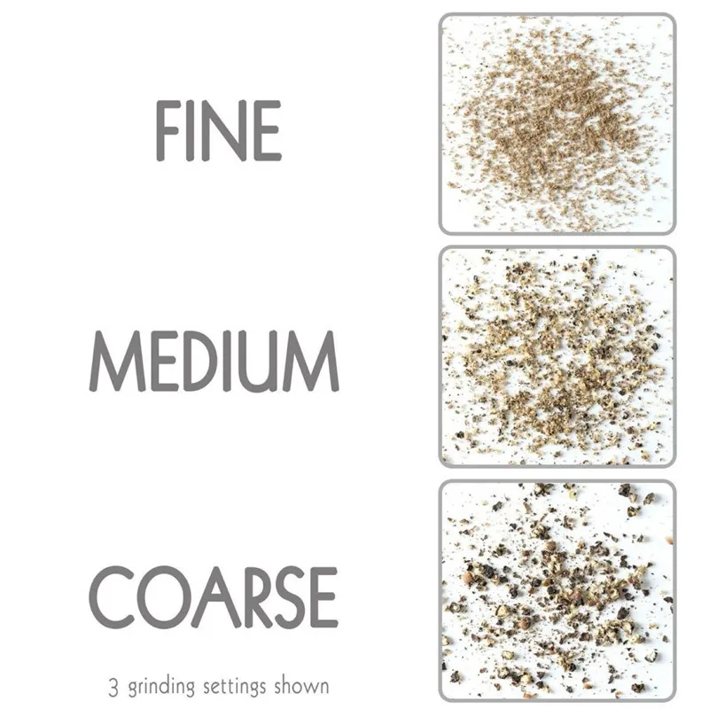 Мельница из нержавеющей стали премиум-класса для соли и перца набор 2 детских