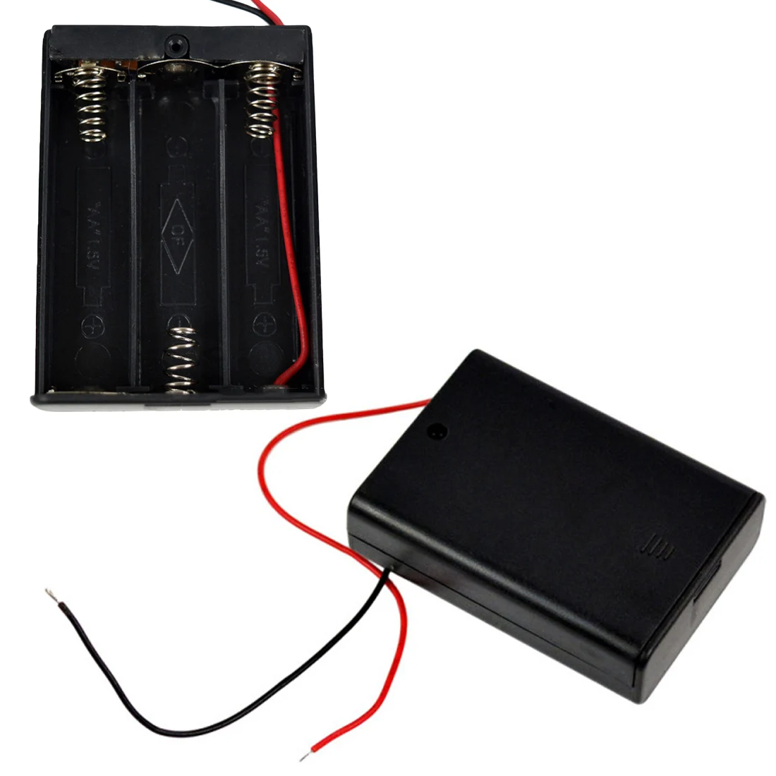 Новый черный 1 шт. 3 AA 2A батарея 4 5 V держатель коробка чехол Высокое качество