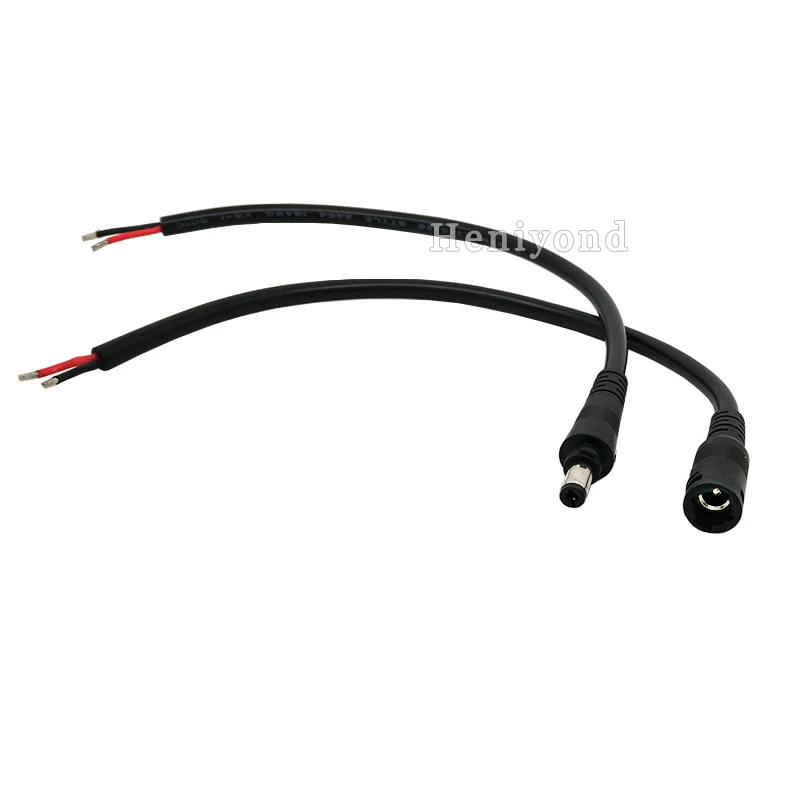 2 пары 5 5x2 1 мм постоянного тока питания женский и мужской 2Pin 18AWG кабель разъем шнур