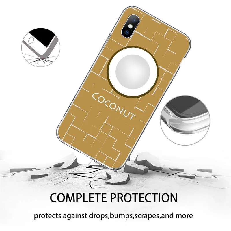 USLION лето мультфильм фрукты арбуз банан Телефон чехол для iPhone X XS XR Max 5 5S SE 6 6s 7 8 Plus