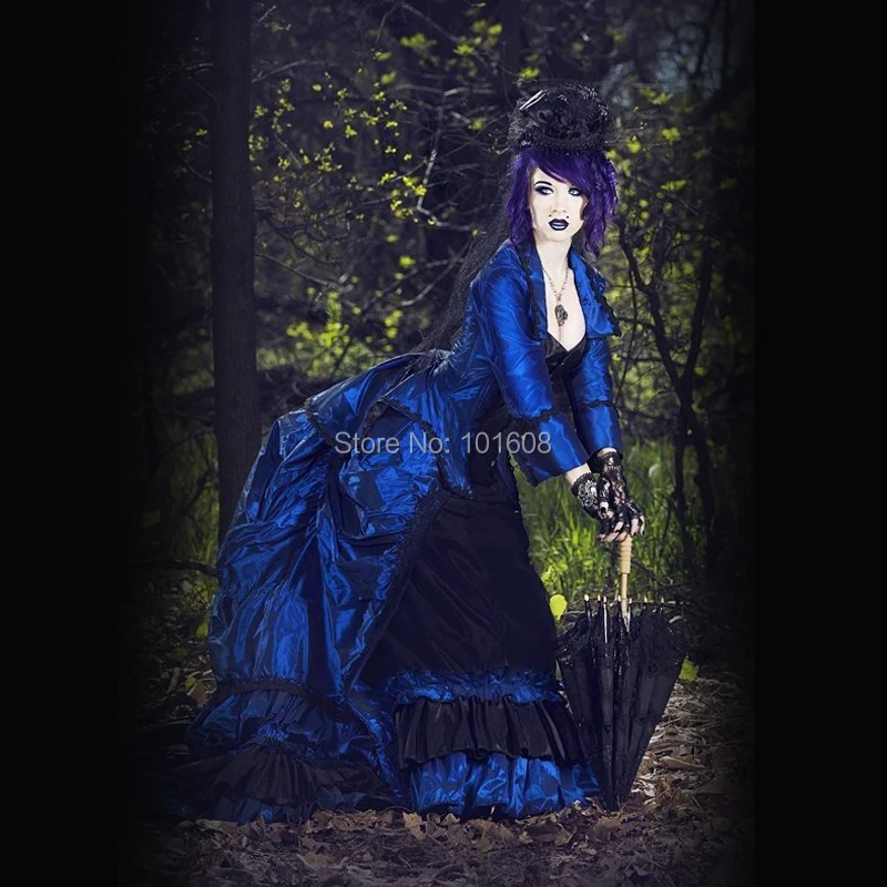 Специально! Eras Blue Civil war Southern Belle платье Хэллоуин Косплей Marie Antoinette Ренессанс