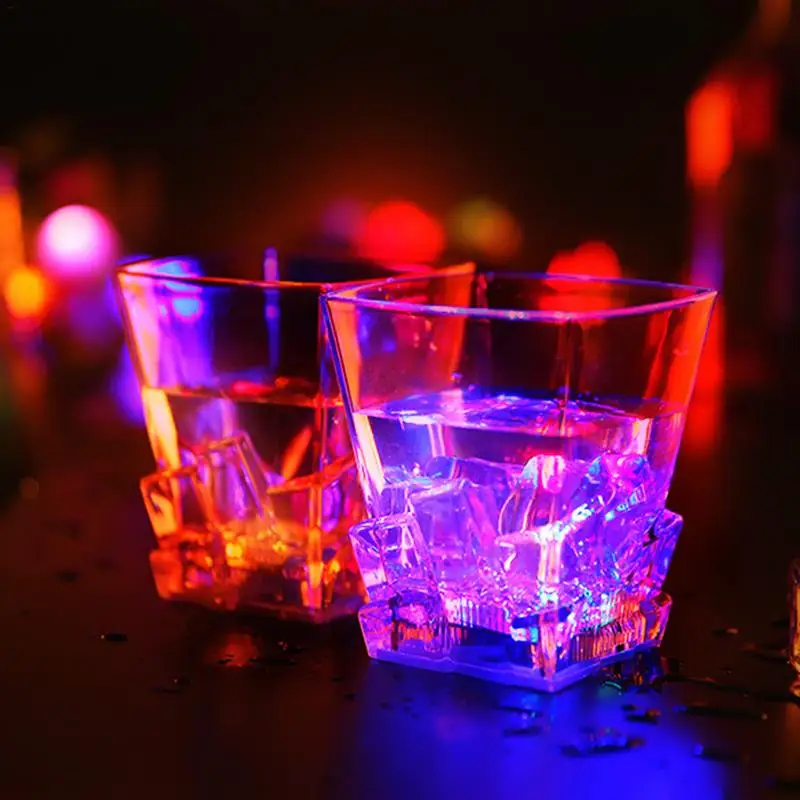 Индукционная чашка для виски с квадратным отверстием светящаяся воды пивная
