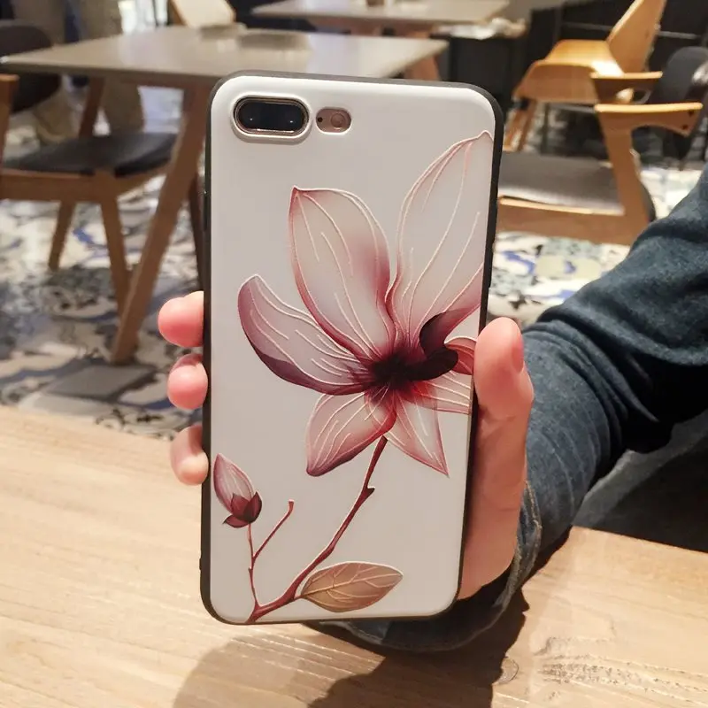 Матовый чехол для телефона iPhone 5 8 7 X 6 S 10 силиконовый мягкий из ТПУ iPhone8 на
