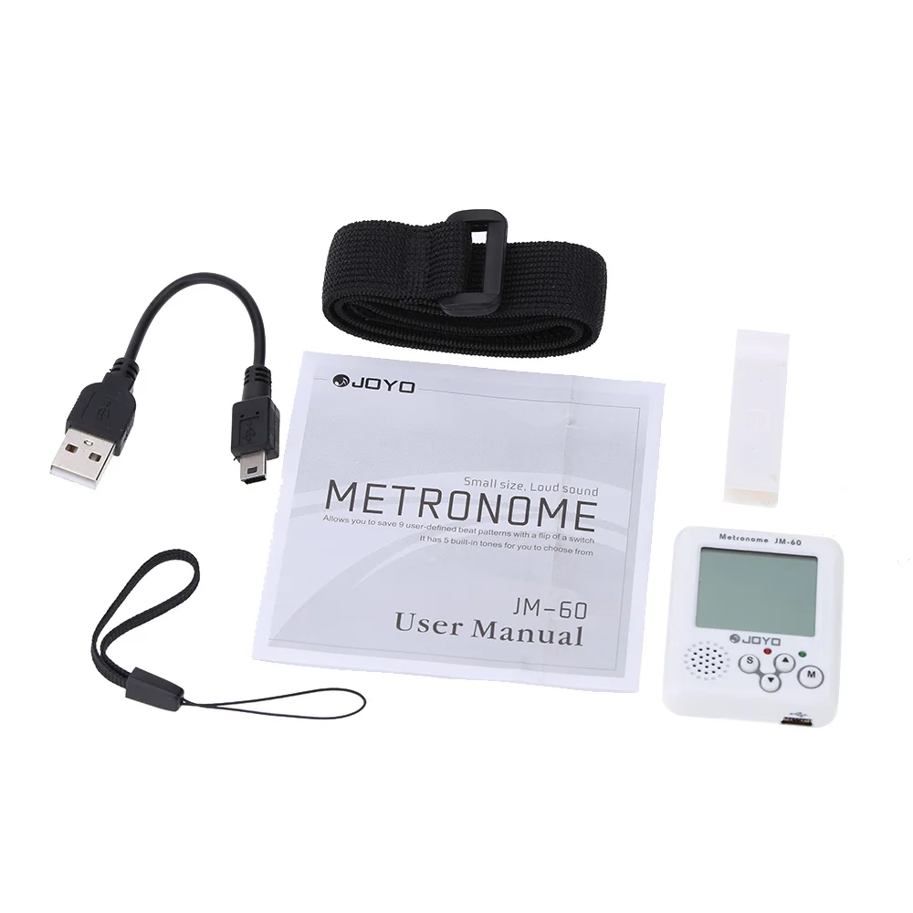 Портативный Перезаряжаемый электронный цифровой метрономы JOYO JM 60 Mini с клипсой