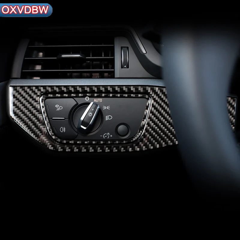 Внутреннее покрытие из углеродного волокна переключатель фар пуговицы чехол