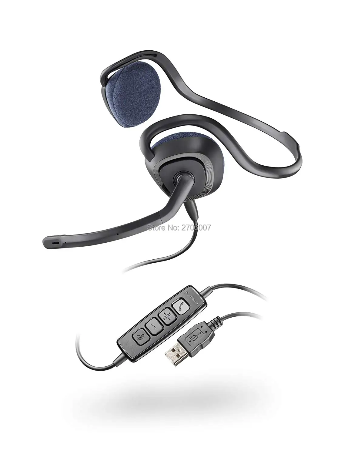 2 пары поддерживающих наушников сменные губки для Plantronics Audio 648 USB hearphone (амбушюры)