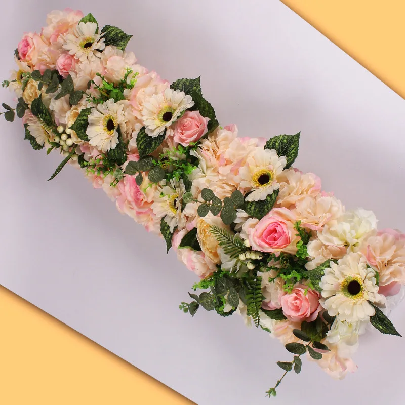 DIY 1 м свадебное цветочное украшение для железной арки искусственная Цветочная