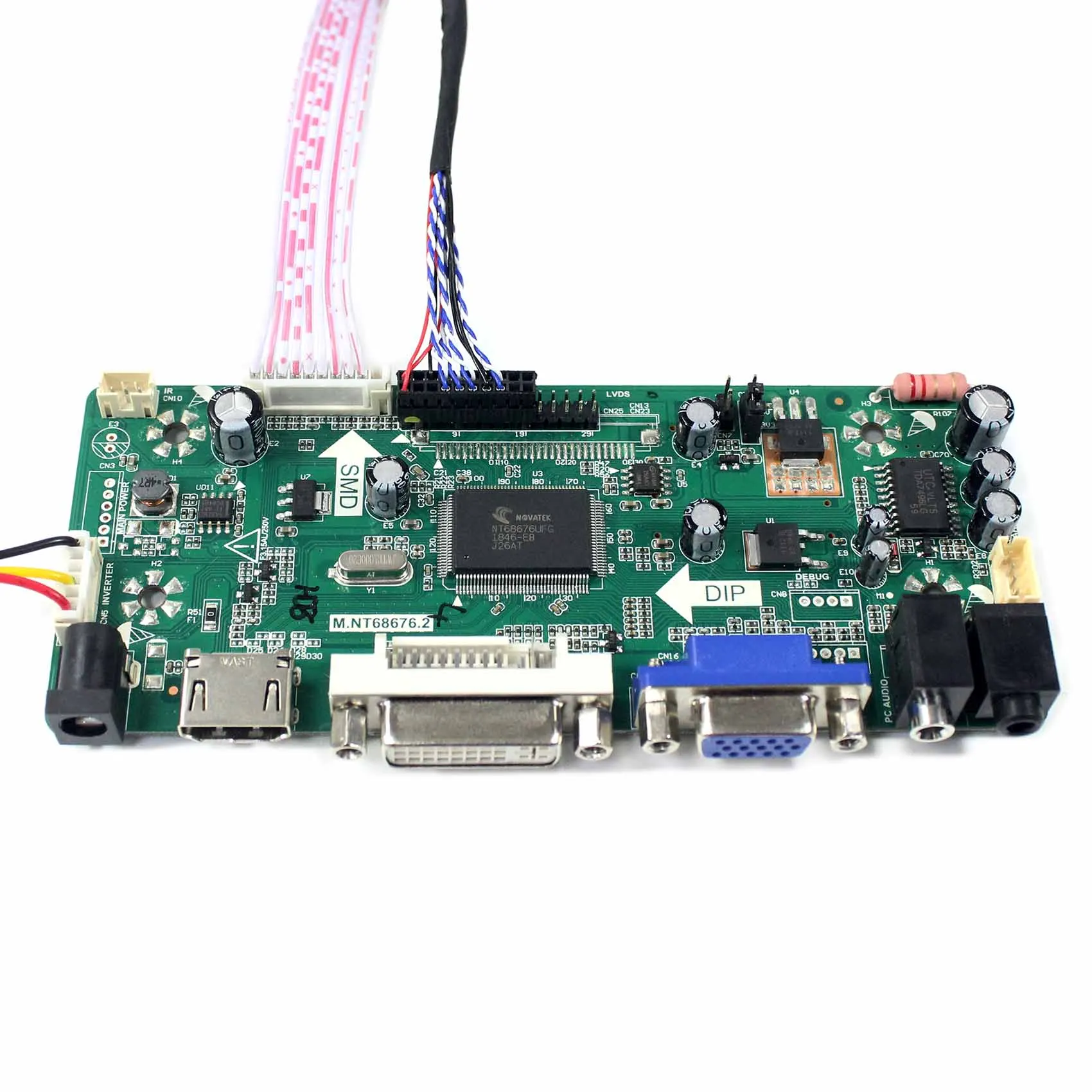 HD MI VGA HDMI DVI аудио ЖК-дисплей доска работа для 12 1 дюймов 1024x768 LTN121XJ-L02 LTN121XJ-L07 HT121X01-101