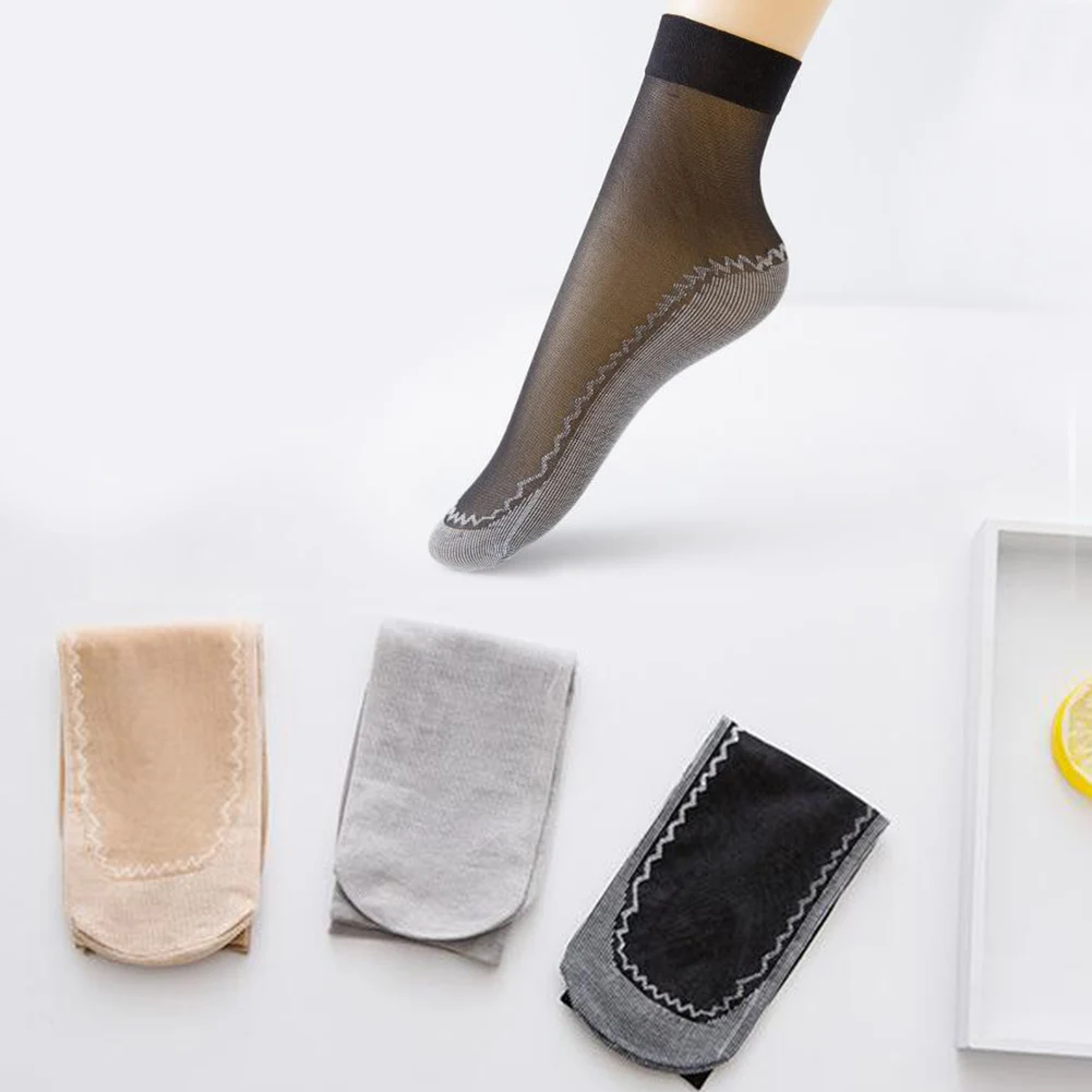 Тонкие хлопковые носки 10 цветов на весну и лето мягкие Нескользящие однотонные