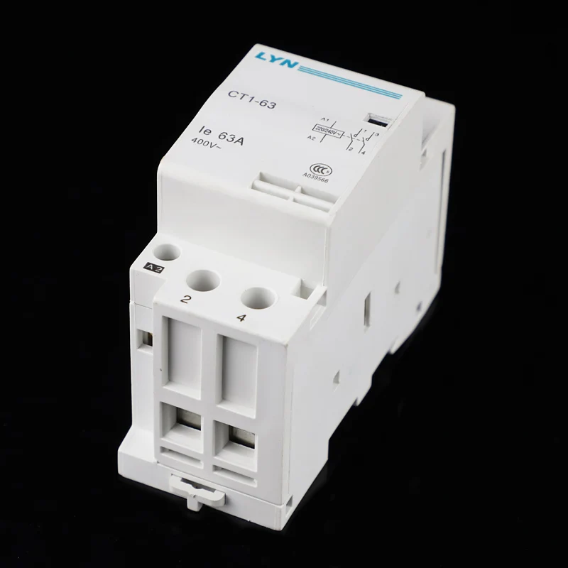CT1 63 2P 63A 2NO AC220V нормально открытый AC контактор для дома/домашнего контактного