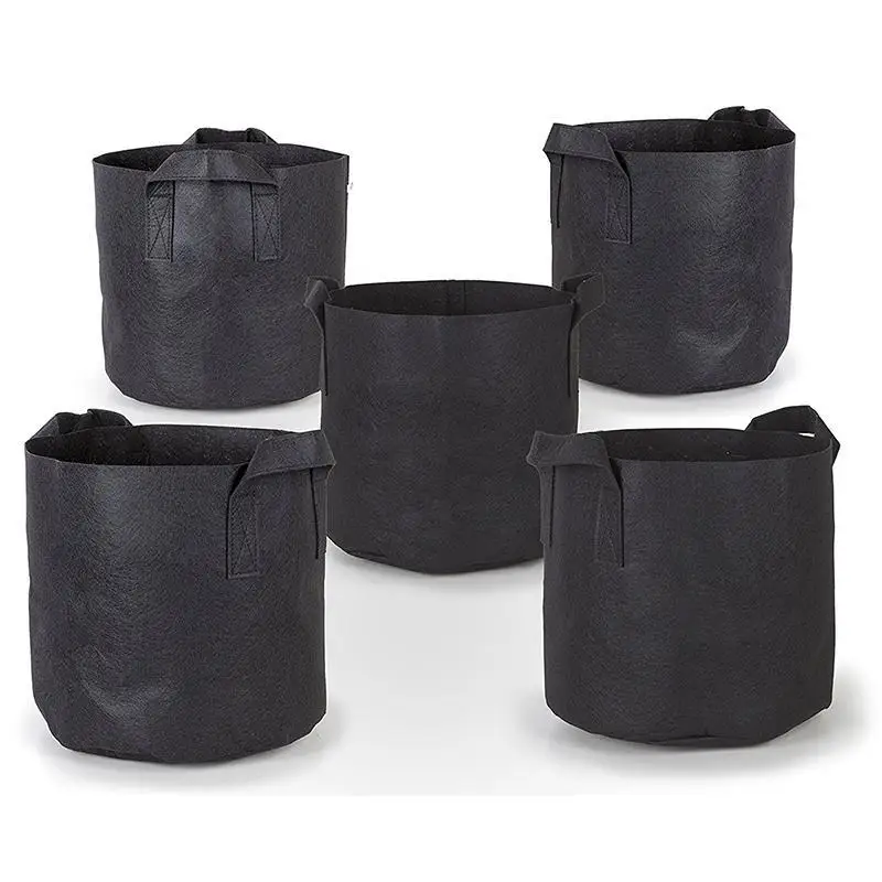 Мешки для выращивания растений Adeeing 5 шт./лот аэрационные черные нетканые