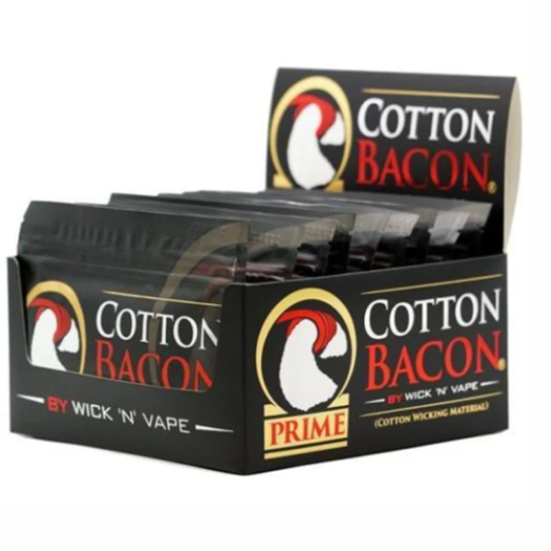 Хлопок Bacon PRIME от Wick 'N' Vape органический впитывающий материал без запаха в