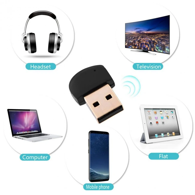 USB Bluetooth адаптер 4 2 настольный ноутбук аудио передатчик Наушники Динамик |