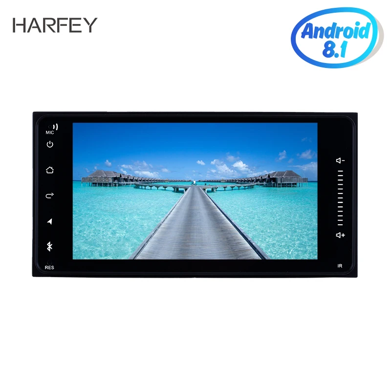 Универсальный автомобильный GPS навигатор Harfey 7 дюймов Android 8 1 2Din для TOYOTA COROLLA Camry